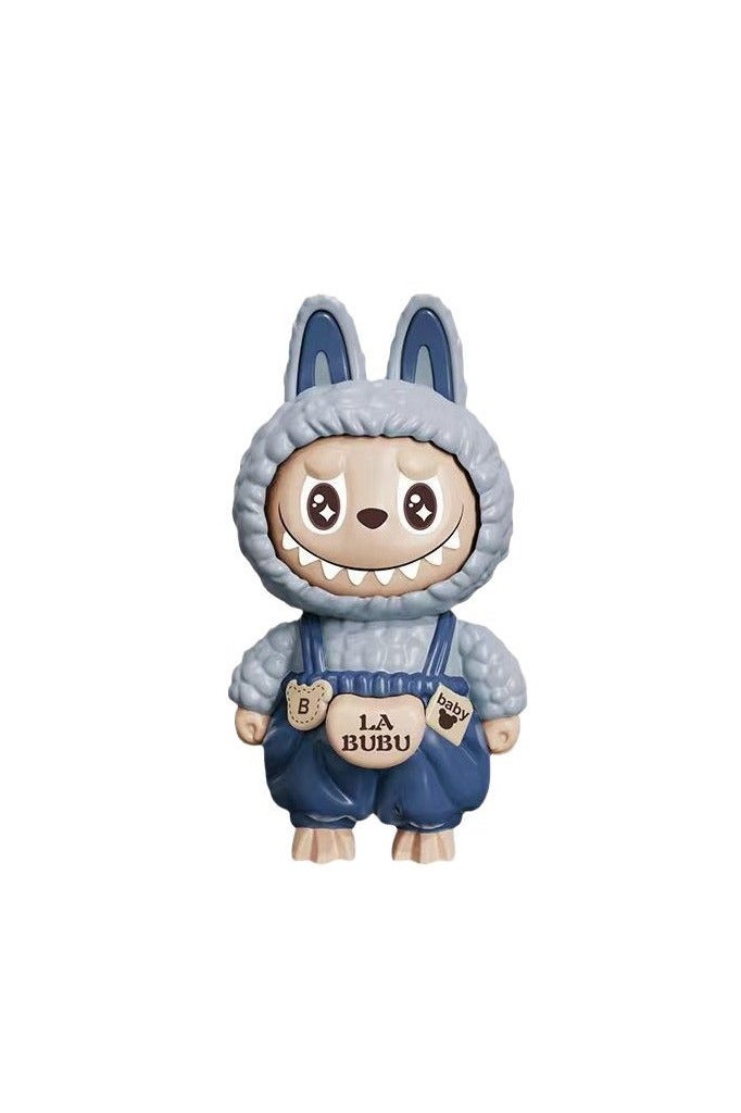 Monster "La Bobo" Posing Face Medallion Perfect for decorating keys or bags, lightweight and easy to carry A fun gift for fans of unique designs and interactive toys With head movements, it displays 3 different expressions, adding a fun touch to any space! - Image 3